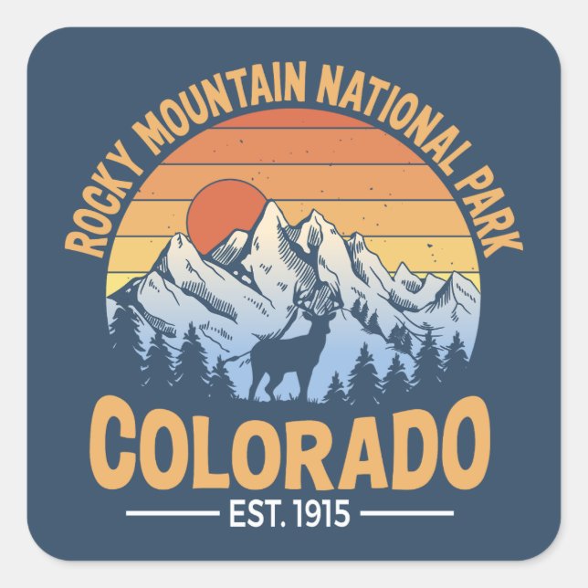 Rocky Mountain National Park Sticker Decal (Vorderseite)