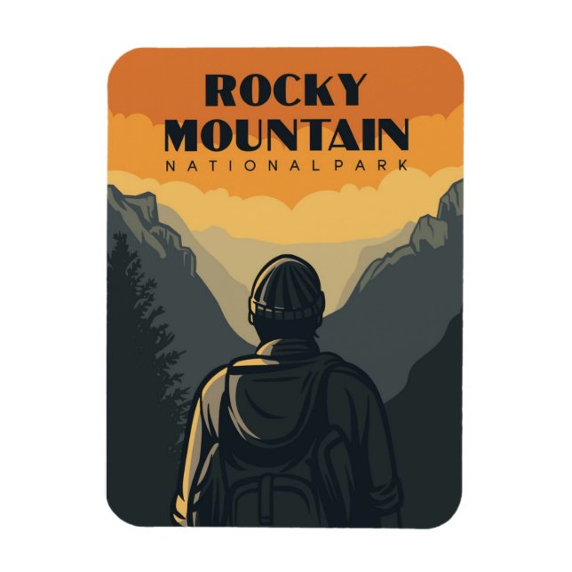 Rocky Mountain National Park Travel Magnet (Vertikal)
