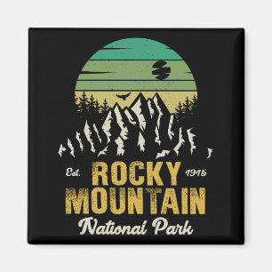 Rocky Mountain National Park Vintage-Souvenirs 60e Magnet