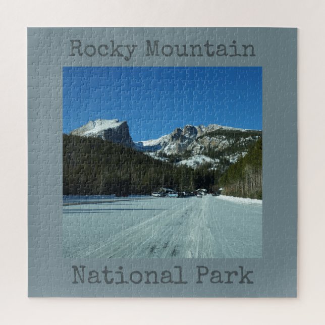 Rocky Mountain Nationalpark Bear Lake Parkplatz Ji Puzzle (Vertikal)