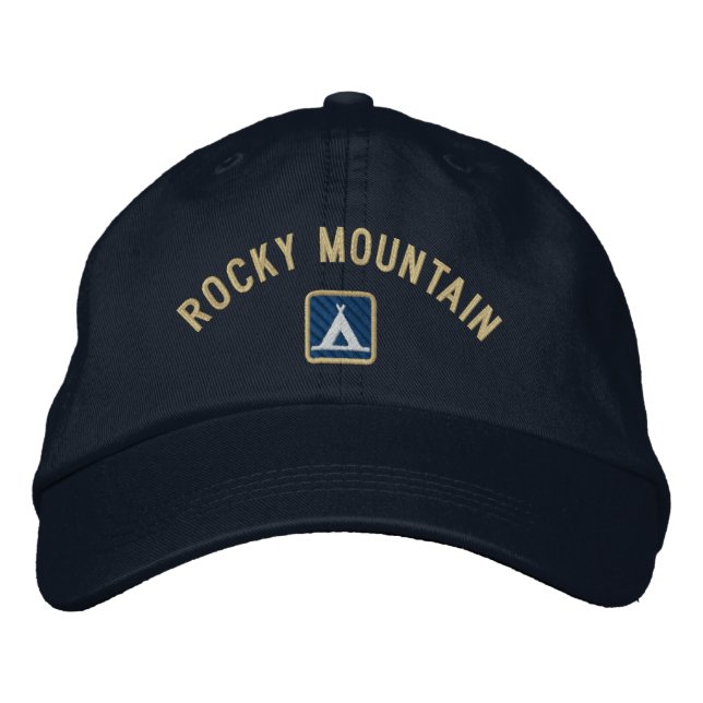 Rocky Mountain Nationalpark Bestickte Kappe (Vorderseite)