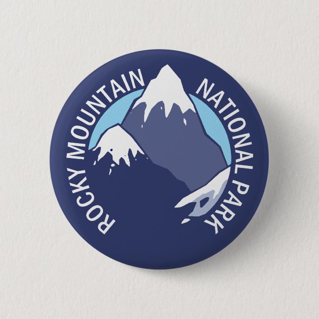Rocky Mountain Nationalpark Button (Vorderseite)