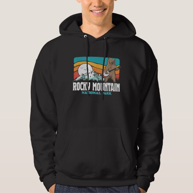 Rocky Mountain Nationalpark Colorado Banjo Bear Hoodie (Vorderseite)