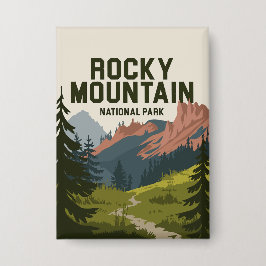 Rocky Mountain Nationalpark Colorado Button