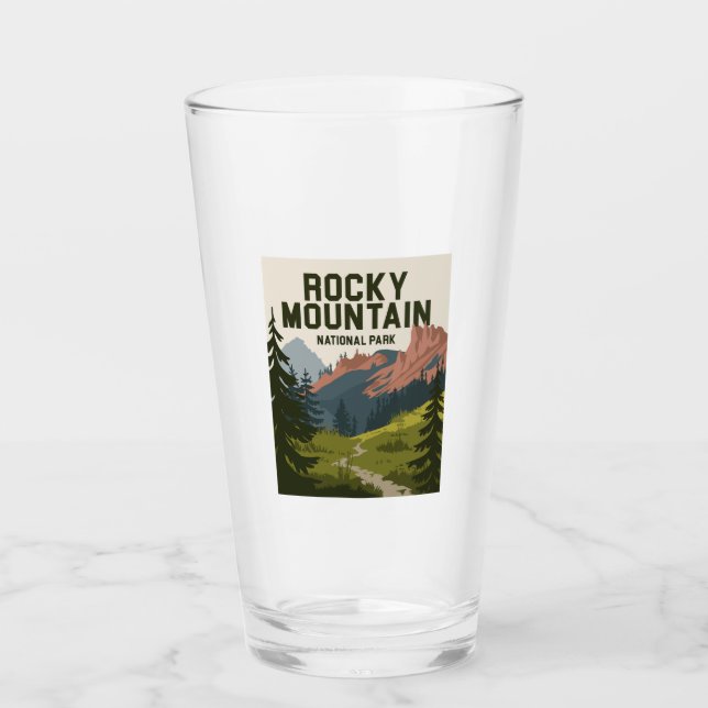 Rocky Mountain Nationalpark Colorado Glas (Vorderseite)