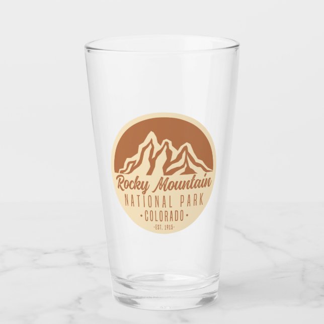 Rocky Mountain Nationalpark Colorado Glas (Vorderseite)
