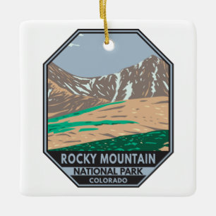 Rocky Mountain Nationalpark Colorado Grays Peak Keramikornament