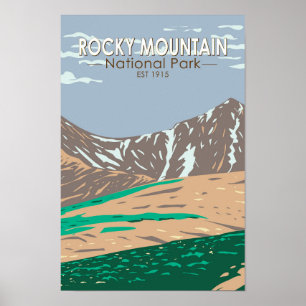 Rocky Mountain Nationalpark Colorado Grays Peak Poster