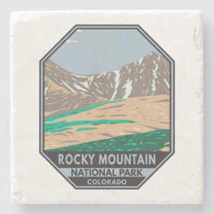 Rocky Mountain Nationalpark Colorado Grays Peak Steinuntersetzer