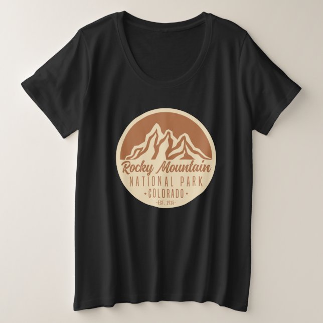 Rocky Mountain Nationalpark Colorado Große Größe T-Shirt (Design vorne)