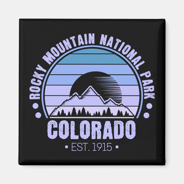 Rocky Mountain Nationalpark Colorado Magnet (Vorne)