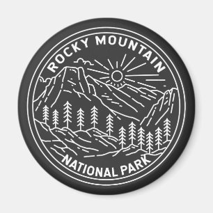 Rocky Mountain Nationalpark Colorado Magnet
