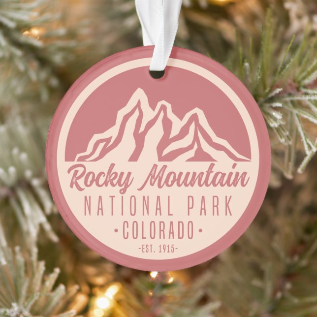 Rocky Mountain Nationalpark Colorado Ornament (Baum)
