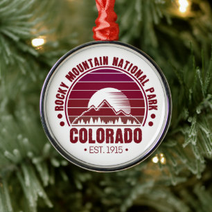 Rocky Mountain Nationalpark Colorado Ornament Aus Metall