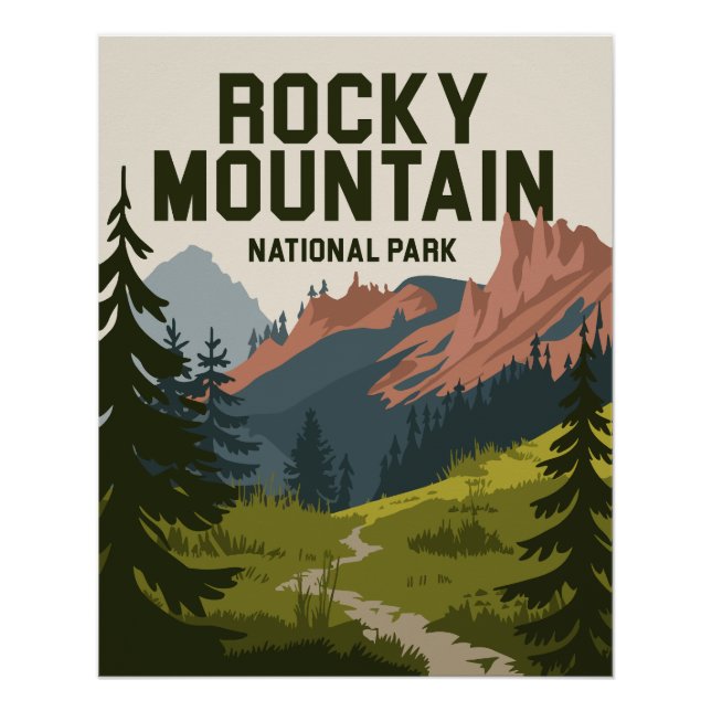 Rocky Mountain Nationalpark Colorado Poster (Vorderseite)