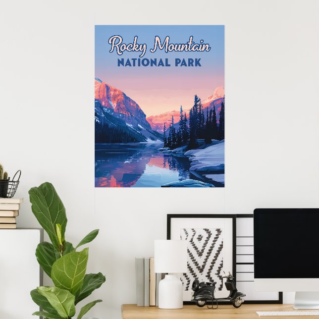 Rocky Mountain Nationalpark Colorado Poster (Heimbüro)