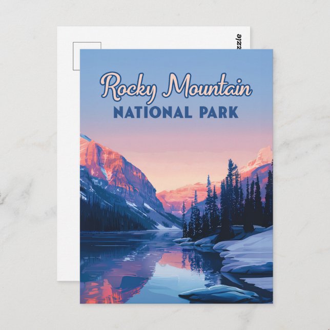 Rocky Mountain Nationalpark Colorado Postkarte (Vorne/Hinten)