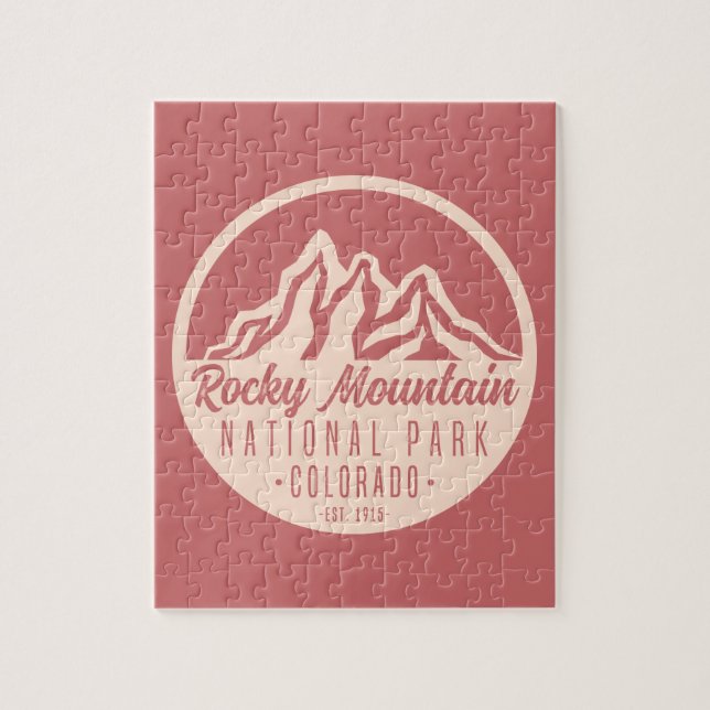 Rocky Mountain Nationalpark Colorado Puzzle (Vertikal)