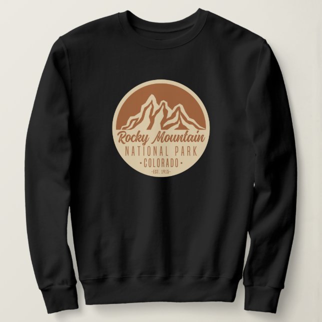 Rocky Mountain Nationalpark Colorado Sweatshirt (Design vorne)