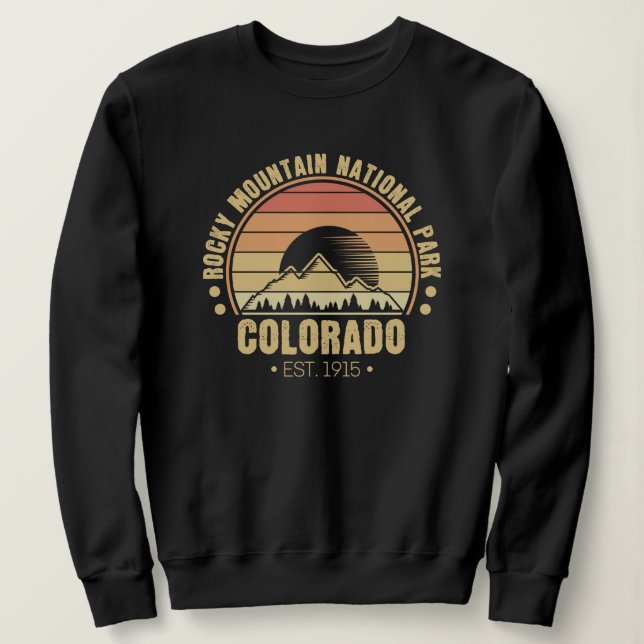 Rocky Mountain Nationalpark Colorado Sweatshirt (Design vorne)