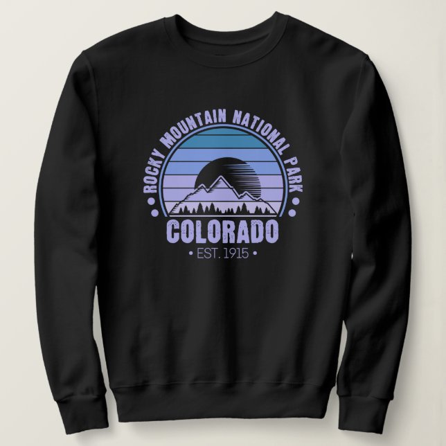 Rocky Mountain Nationalpark Colorado Sweatshirt (Design vorne)