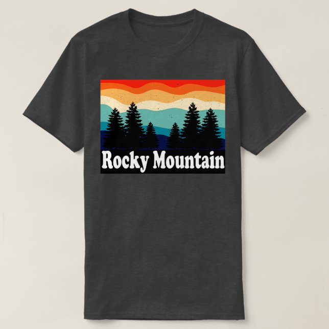 Rocky Mountain Nationalpark Colorado T-Shirt (Design vorne)