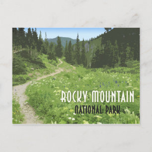 Rocky Mountain Nationalpark Colorado Vintag Postkarte