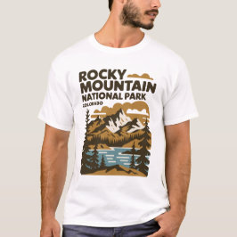 Rocky Mountain Nationalpark Colorado Vintage Art T-Shirt