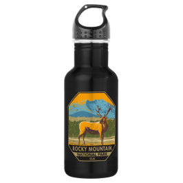 Rocky Mountain Nationalpark Colorado Vintage Edelstahlflasche