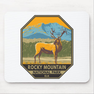 Rocky Mountain Nationalpark Colorado Vintage Mousepad