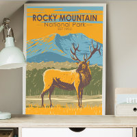 Rocky Mountain Nationalpark Colorado Vintage