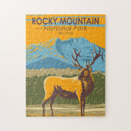 Rocky Mountain Nationalpark Colorado Vintage Puzzle