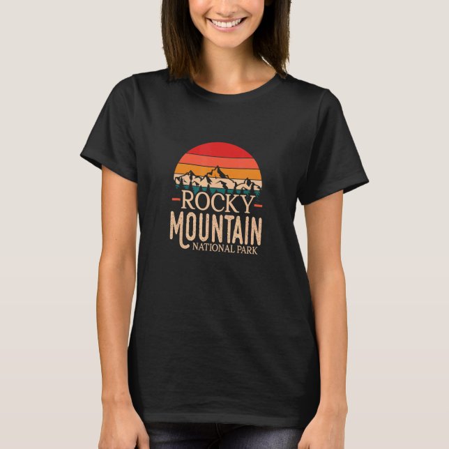 Rocky Mountain Nationalpark Colorado Wandern T-Shirt (Vorderseite)