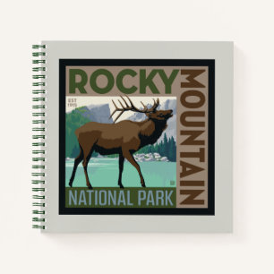 Rocky Mountain Nationalpark Elch Notizbuch