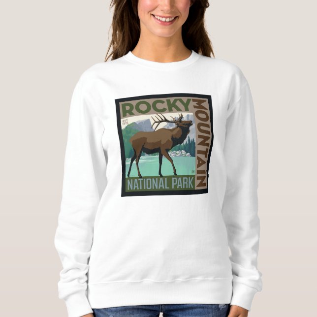 Rocky Mountain Nationalpark | Elch Sweatshirt (Vorderseite)