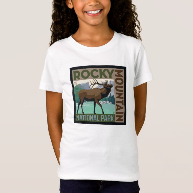 Rocky Mountain Nationalpark | Elch T-Shirt (Vorderseite)