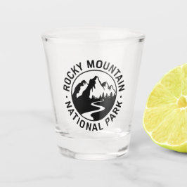 Rocky Mountain Nationalpark Emblem Schnapsglas
