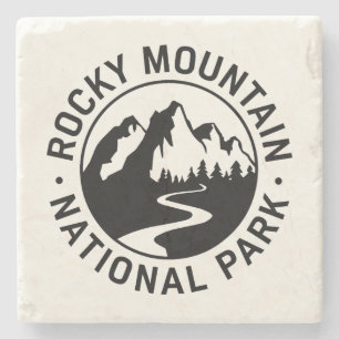 Rocky Mountain Nationalpark Emblem Steinuntersetzer