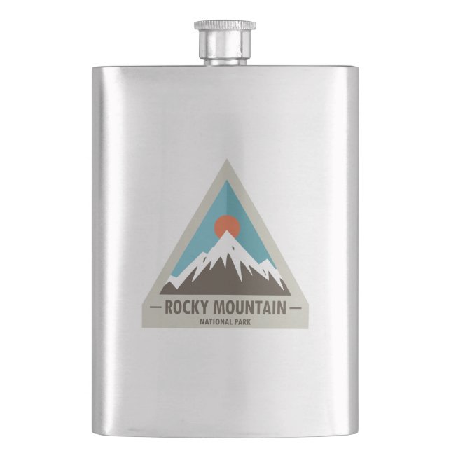 Rocky Mountain Nationalpark Flachmann (Vorderseite)