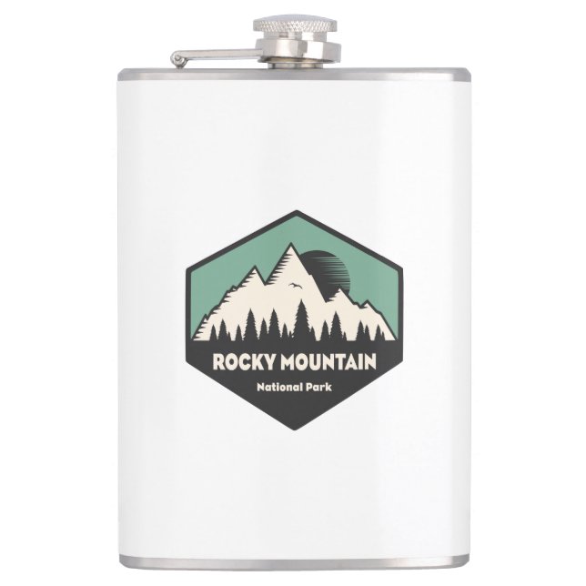 Rocky Mountain Nationalpark Flachmann (Vorderseite)