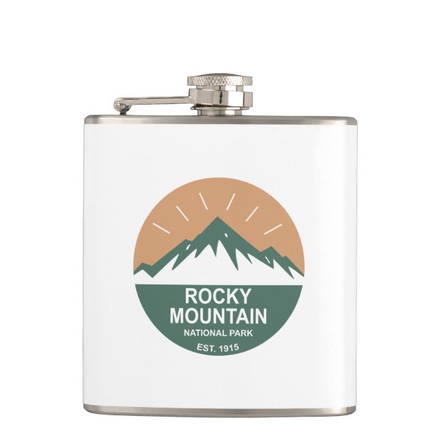 Rocky Mountain Nationalpark Flachmann (Vorderseite)