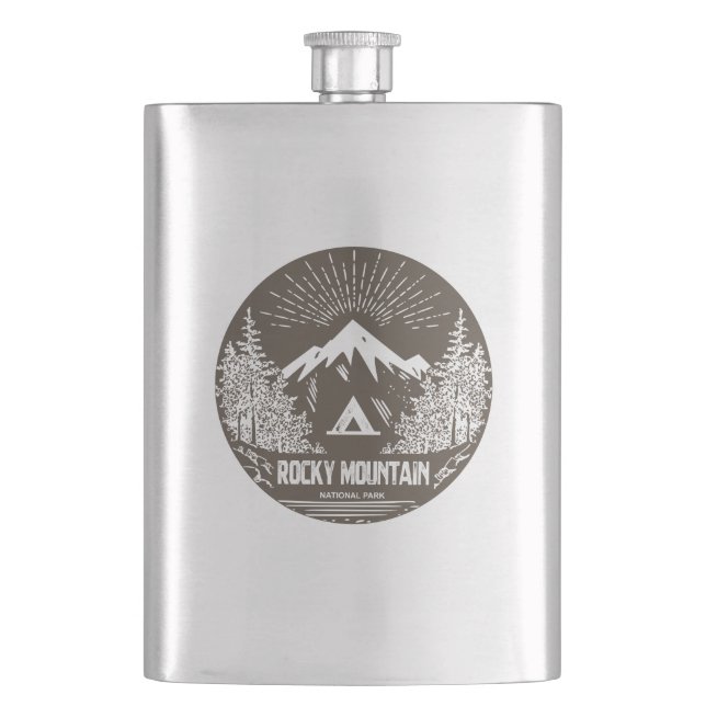 Rocky Mountain Nationalpark Flachmann (Vorderseite)