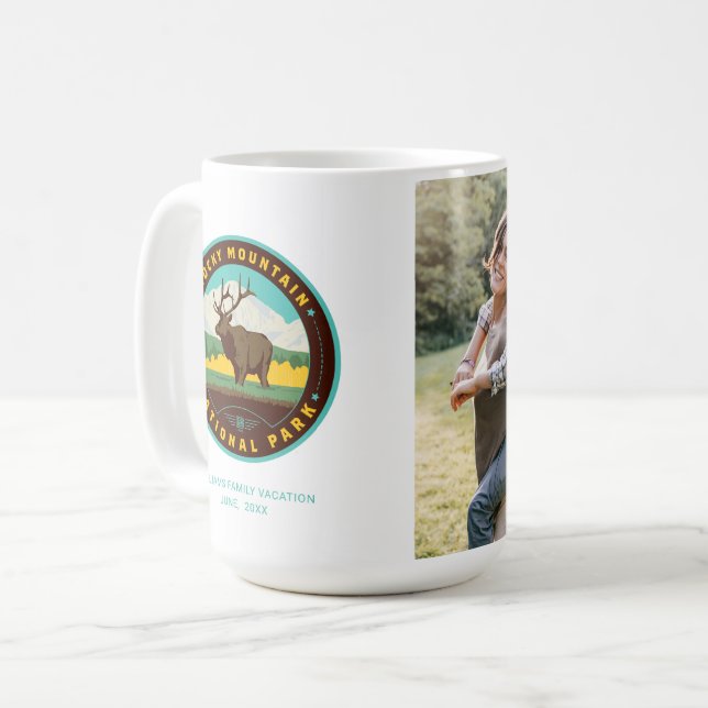 Rocky Mountain Nationalpark Kaffeetasse (Vorderseite Links)