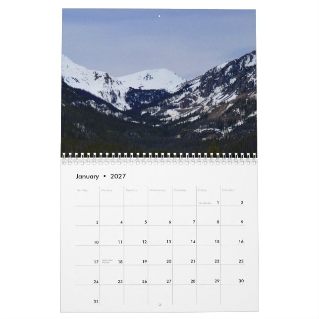 Rocky Mountain Nationalpark-Kalender Kalender (Jan 2027)