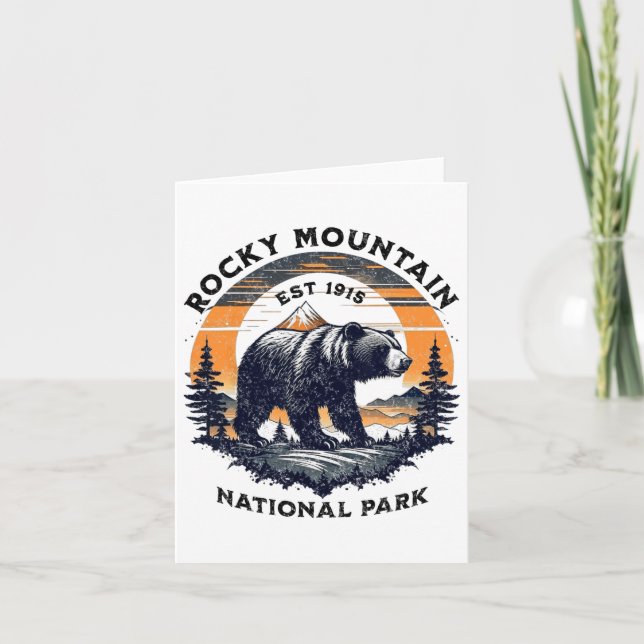Rocky Mountain Nationalpark Karte (Vorderseite)