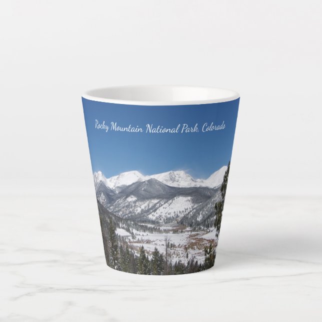 Rocky Mountain Nationalpark Latte Tasse (Vorderseite)