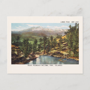 Rocky Mountain Nationalpark Longs Peak Gem Lake Postkarte