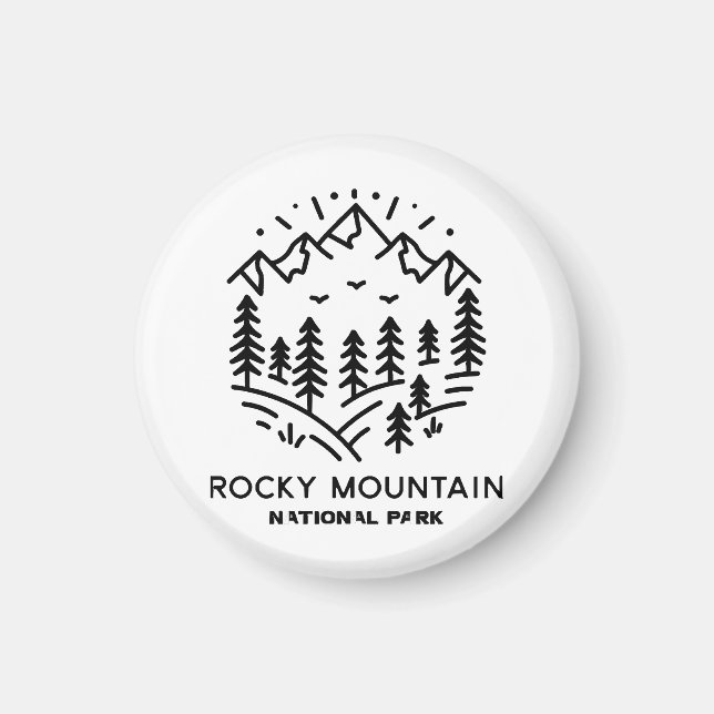 Rocky Mountain Nationalpark Magnet (Vorne)