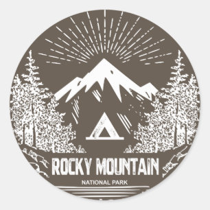 Rocky Mountain Nationalpark Runder Aufkleber