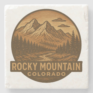 Rocky Mountain Nationalpark Stone Untersetzer